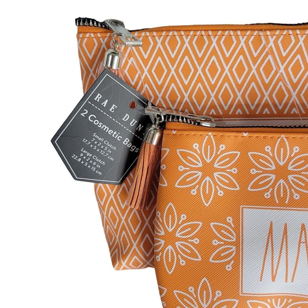 Rae Dunn Citrus Cosmetic Bag: Set of 2 - Picture 3 of 4
